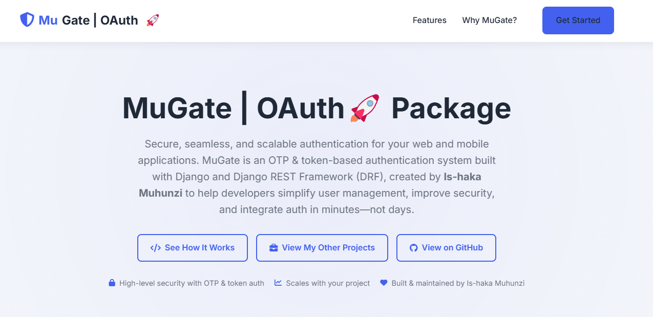 MuGate Authentication API